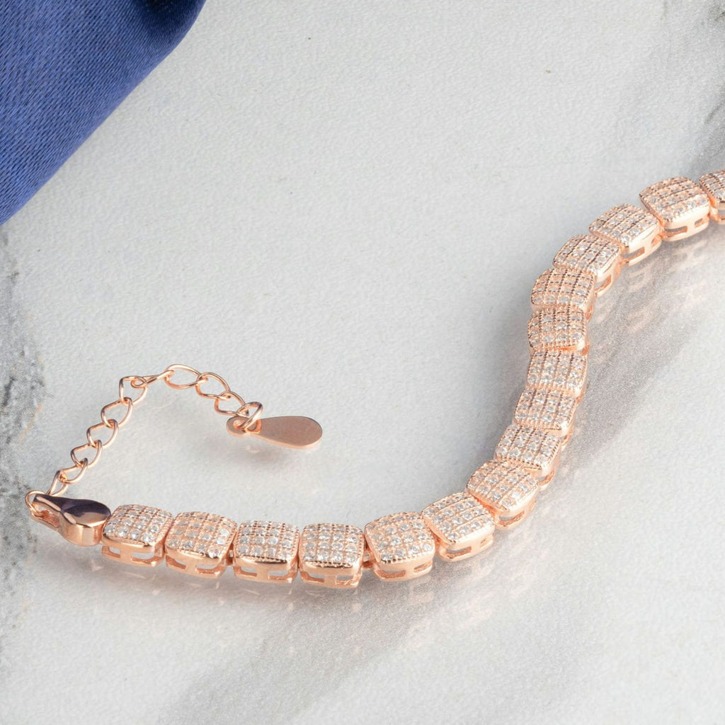 Majestic Sparkle Rose Gold Bracelet