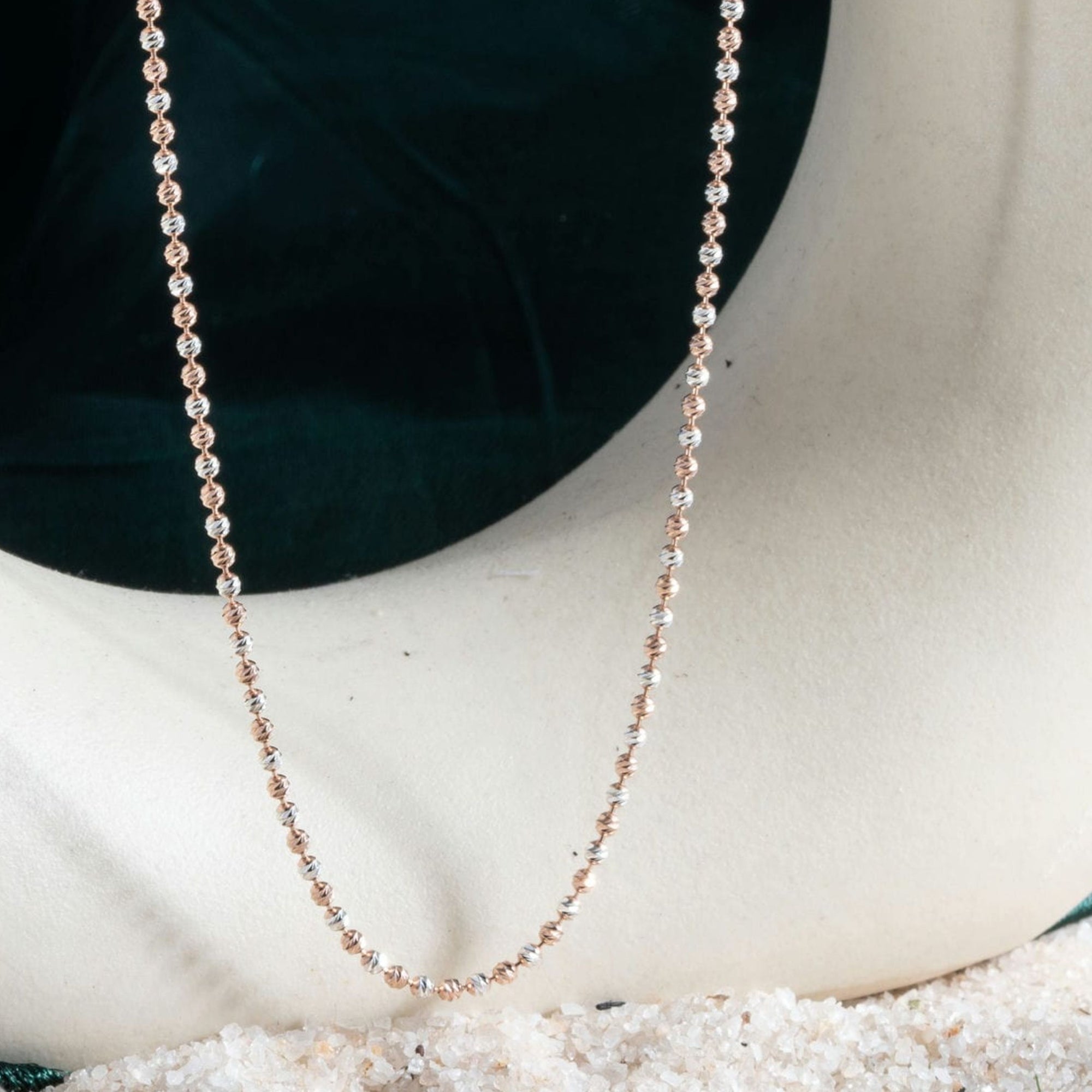 Silver Gleam Beads Chain
