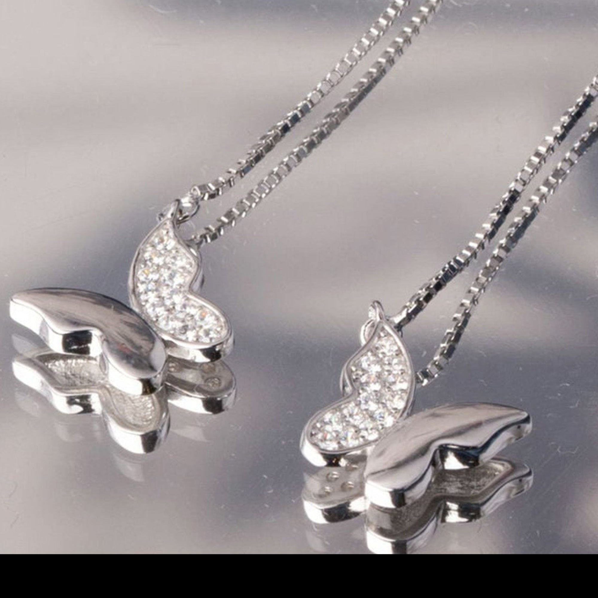 Butterfly Bliss Silver Danglers