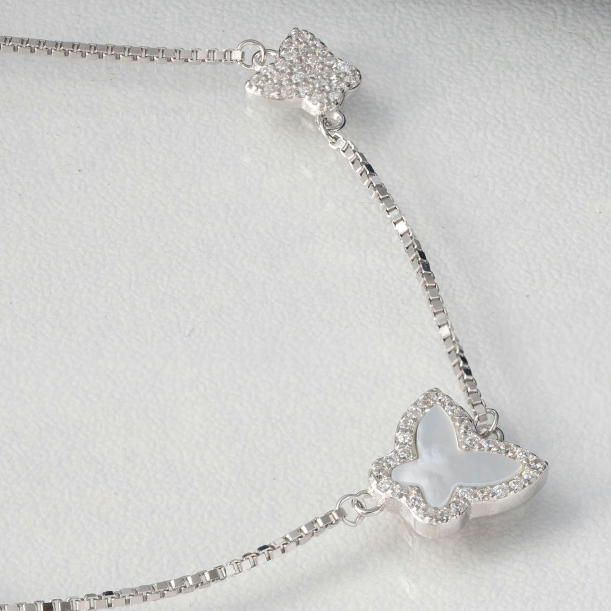 Dazzling Butterfly charm bracelet