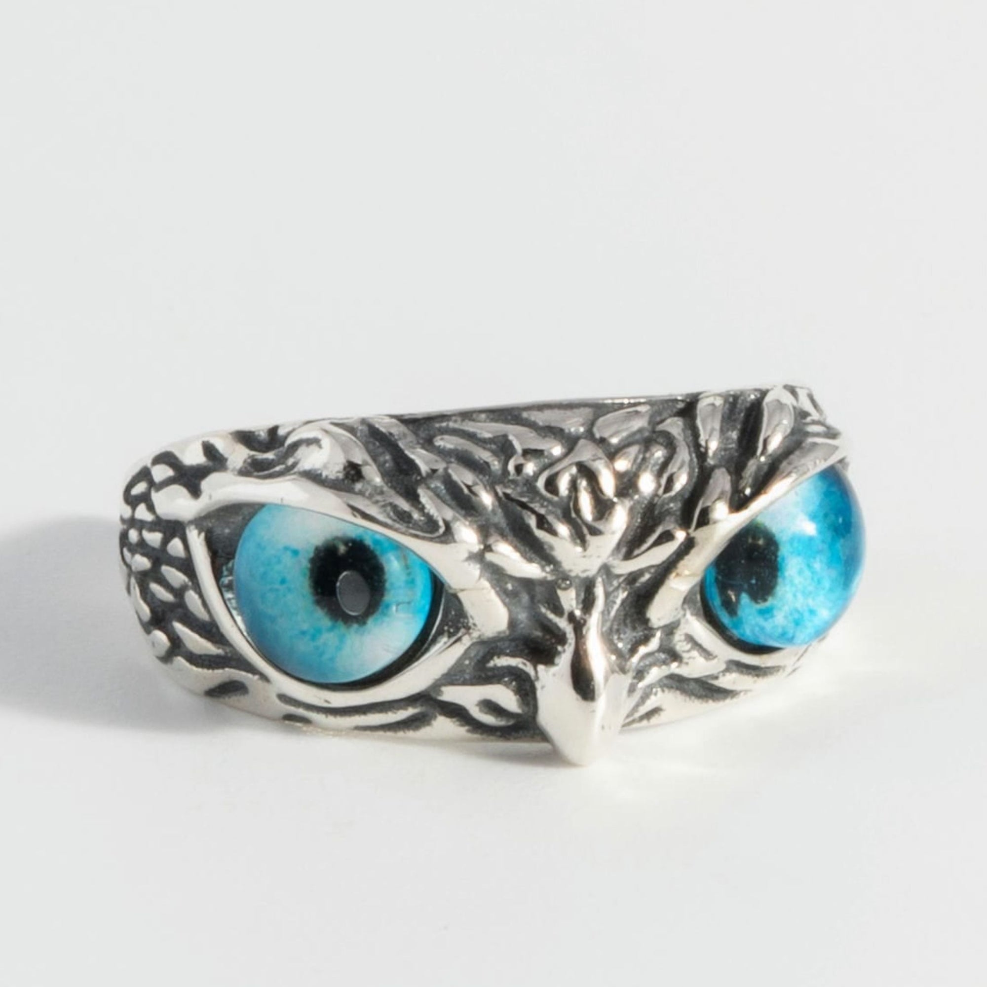 Twilight Owl Silver Ring