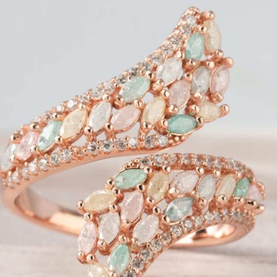 Pastel Dreams Silver Gemstone Ring
